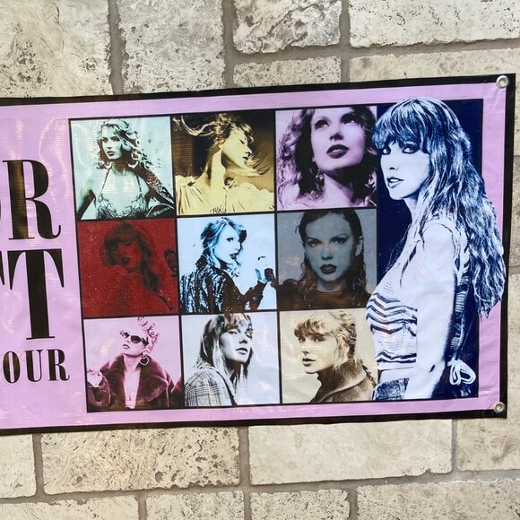 Official Taylor Swift Eras Tour Concert Stadium Vinyl Banner 54 3/4" x 25 1/2" - Picture 2 of 6